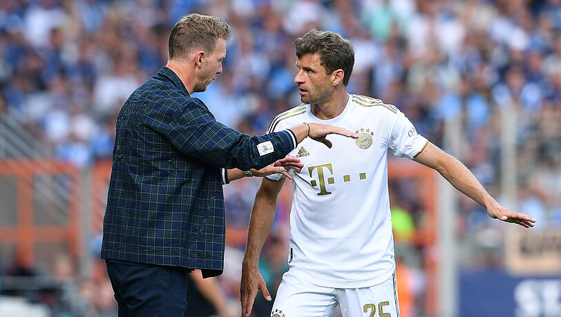 Julian Nagelsmann und sein verlängerter Arm Thomas Müller.