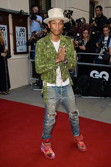 Nicht ohne seinen Hut: Musiker Pharrell Williams.