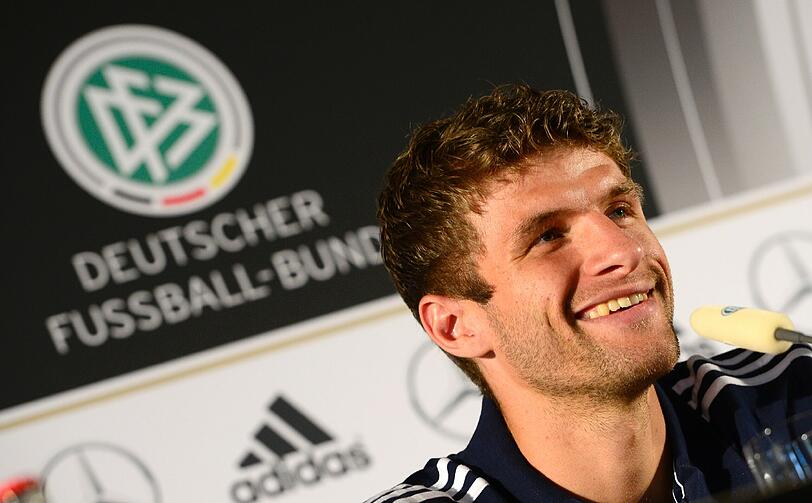 Die Bayern Stars Thomas Müller...