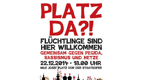Das Flüchlingsprojekt "Bellevue die Monaco" hat zu einer Gegenveranstaltung zur Pegida-Bewegung in München aufgerufen.