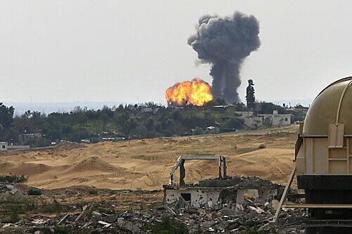 Die israelischen Angriffe auf den Gazastreifen haben mehrere hundert Menschen getötet