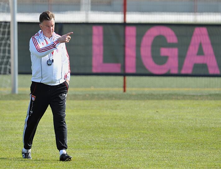 Das erste Training, seitdem der FC Bayern bekannt gegeben hatte, dass der Vertrag mit van Gaal zum Saisonende aufgelöst wird. Die Bilder.