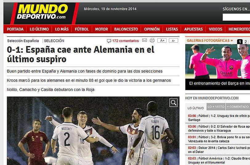 "Spanien fällt mit einem letzten Seufzer": So sieht es ElMundoDeportivo.es