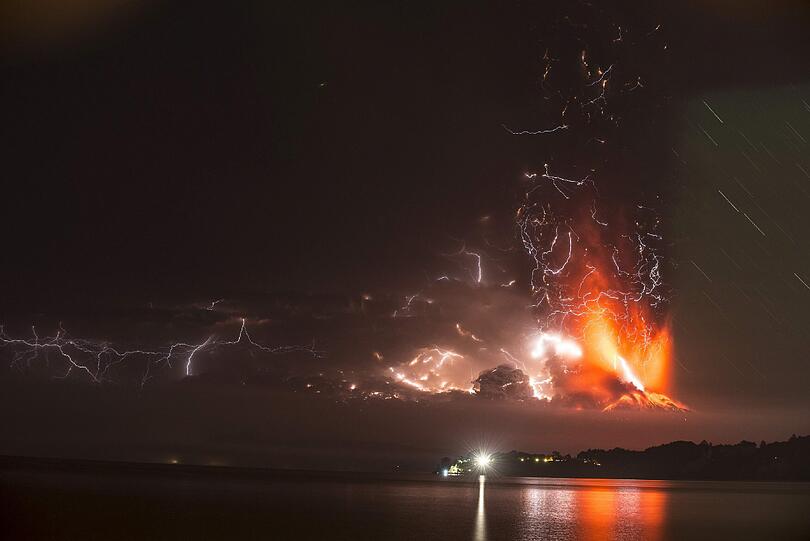 Im Süden Chiles ist der Vulkan Calbuco ausgebrochen. Die Bilder.