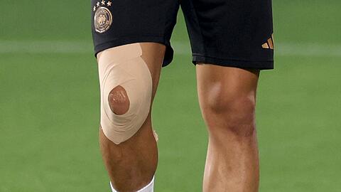 Das lädierte Knie von Nationalspieler Leroy Sané.