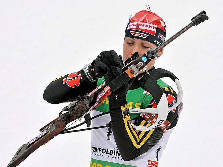Über die 15 Kilometer nicht nominiert: Biathlon-Superstar Magdalena Neuner.