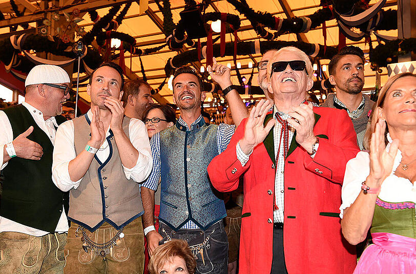 DJ Ötzi, Michael Jürgens, Florian Silbereisen und Heino