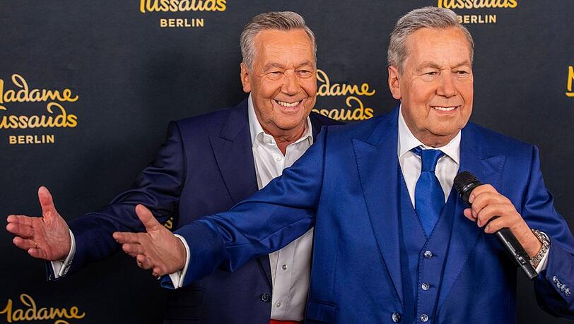 Der echte Roland Kaiser (li.) und sein Doppelgänger.