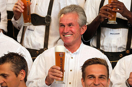 Sehen Sie hier weitere Bilder vom Fotoshooting der Bayern mit Paulaner.