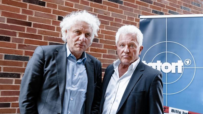 Die Schauspieler Udo Wachtveitl (l) als Franz Leitmayr und Miroslav Nemec als Ivo Batic.