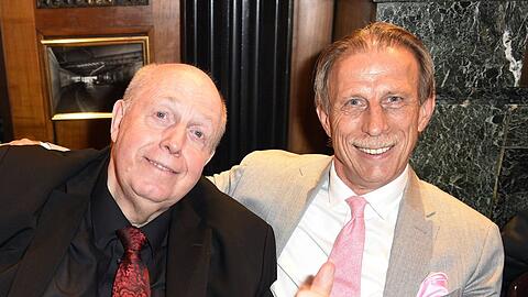 Ein Herz und eine Seele: Reiner Calmund (li.) und Christoph Daum.