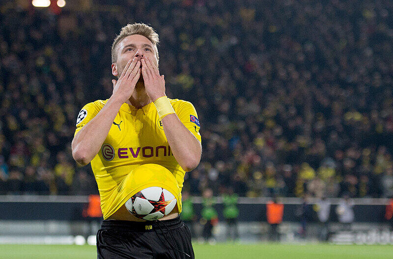 Dortmunds Ciro Immobile jubelt nach seinem Treffer zum 1:0.