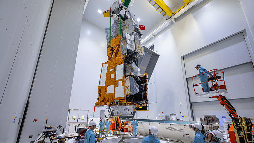 Der europäische Wettersatellit MTG-S1. Er wurde mit einer Falcon-9-Rakete der US-Firma SpaceX gestartet. Der europäische Wettersatellit MTG-S1. Er wurde mit einer Falcon-9-Rakete der US-Firma SpaceX gestartet.