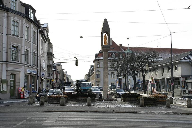 So sah der Pasinger Marienplatz vor der Umgestaltung aus.