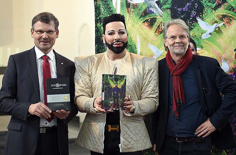 Harald Glööckler präsentierte in Berlin seinen Schmuckschuber.