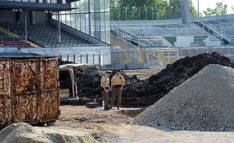 Bomben-Entschärfung im Grünwalder Stadion: Die Bilder