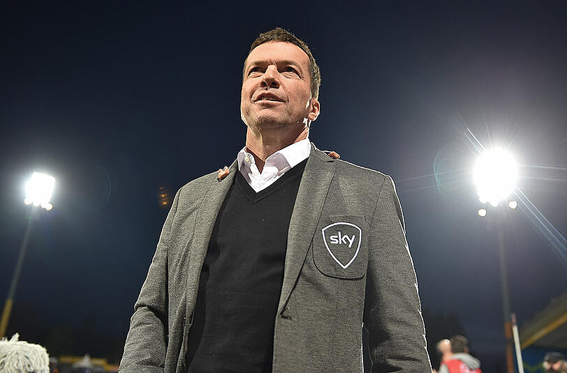 Lothar Matthäus im Outfit einer seiner Arbeitgeber.