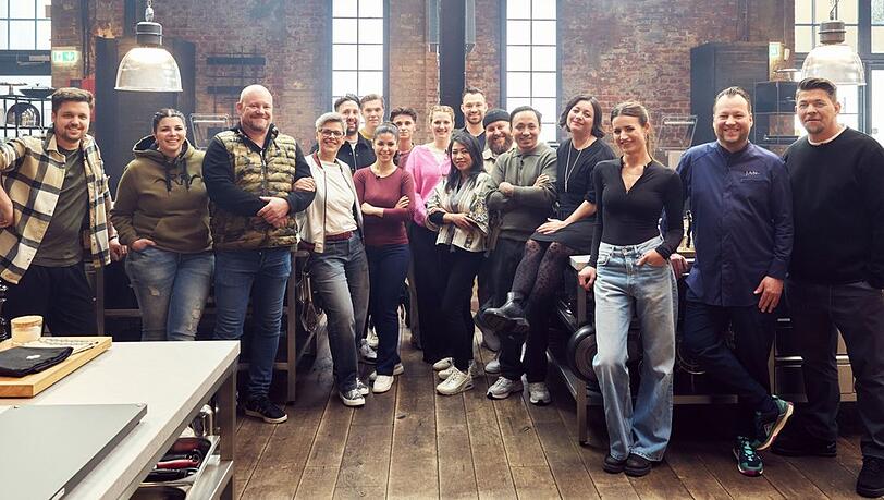 Die "Meisterklasse" mit Jan Hartwig und Tim Mälzer (2.v.r. und r.).