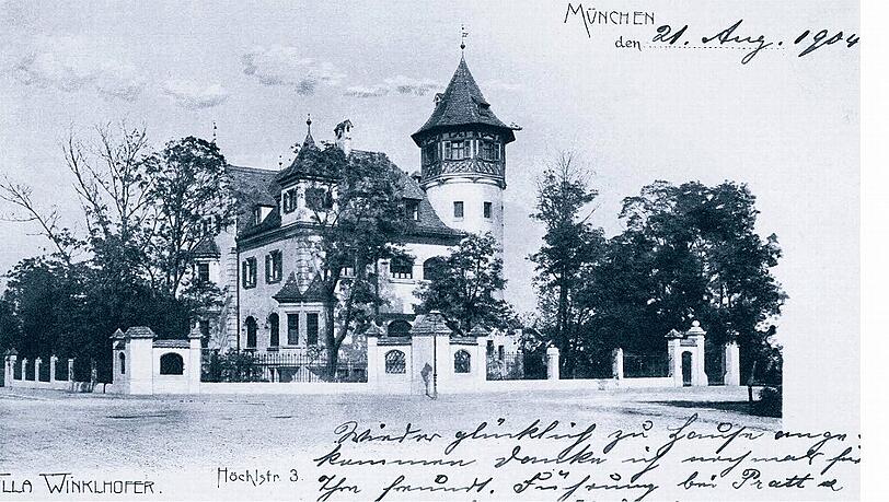 Steht leider nicht mehr: die Villa in der Höchlstraße 3 - errichtet für einen Fahrradunternehmer.