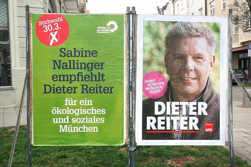 Kampagne der Grünen für Dieter Reiter (SPD).