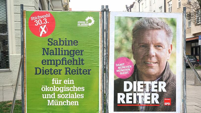 Kampagne der Grünen für Dieter Reiter (SPD). Kampagne der Grünen für Dieter Reiter (SPD).