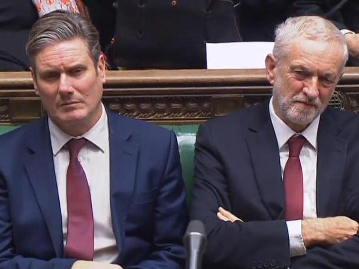 Sie wollen Neuwahlen: Labour-Parteichef Jeremy Corbyn (r.) und Keir Starmer, Labour-Schattenminister für den Austritt aus der EU.