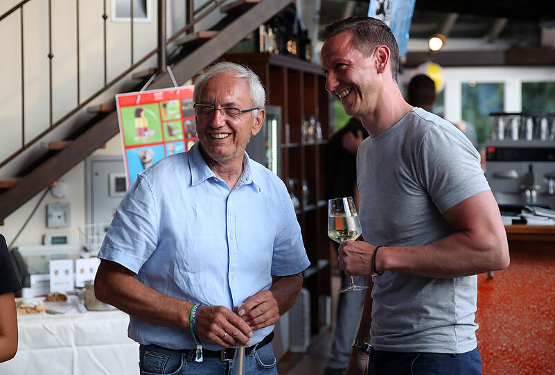 Marc-Nicolai Pfeifer (r.) und Hans Sitzberger.