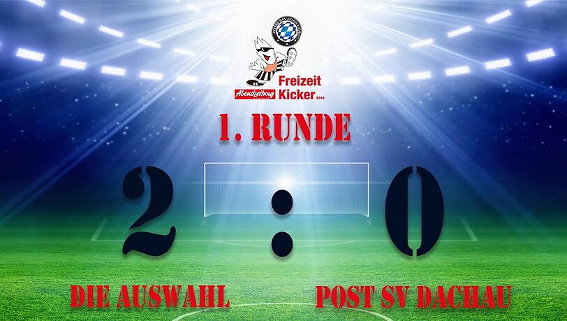Die Auswahl gewinnt gegen Post SV Dachau mit 2:0.