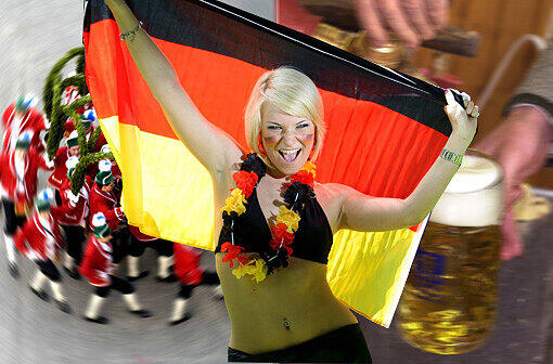 Schwarz-Rot-Gold: Das Public Viewing zur EM verwandelt München wieder in einer Party-Stadt.