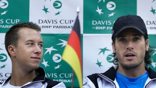 Freunde im Daviscup, Gegner in Halle: Philipp Kohlschreiber (l.) und Tommy Haas. Freunde im Daviscup, Gegner in Halle: Philipp Kohlschreiber (l.) und Tommy Haas.