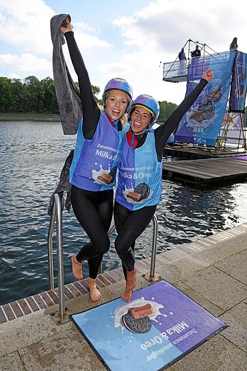 DSDS-Stars Aneta Sablik und Sarah Lombardi