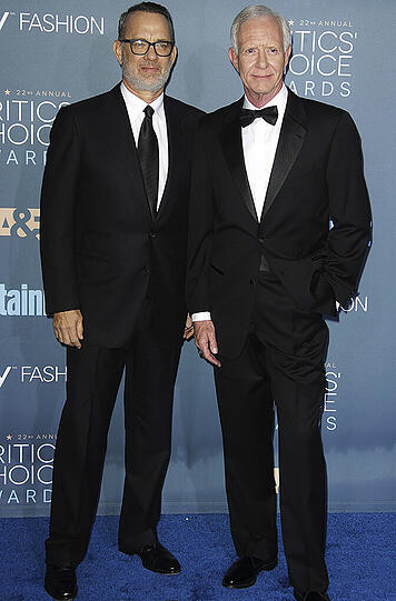 Tom Hanks und der Pilot Chesley "Sully" Sullenberger