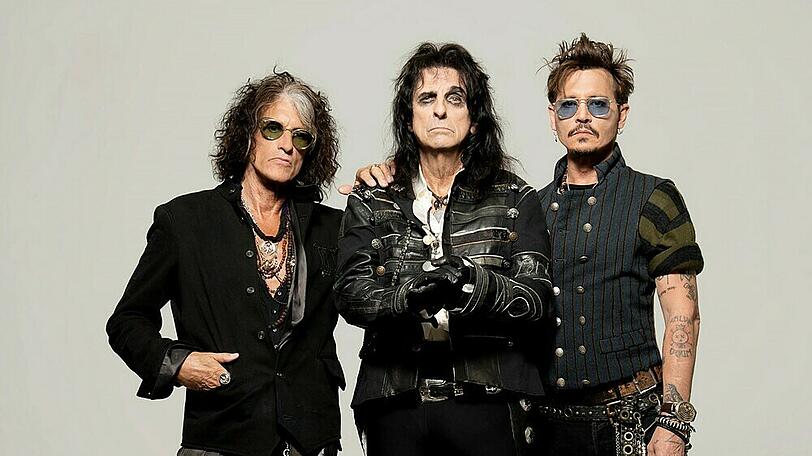 Joe Perry, Alice Cooper und Johnny Depp (v.l.) sind die Hollywood Vampires
