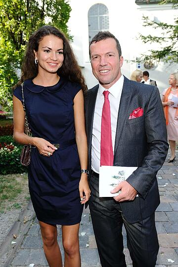 Lothar Matthäus und Freundin Anastasia.