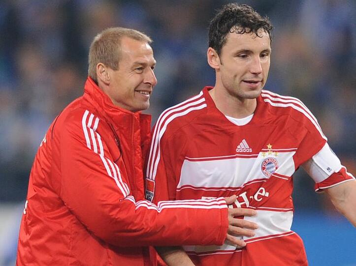 Sicher kein Herz und keine Seele: Kapitän Mark van Bommel (rechts) mit Trainer Jürgen Klinsmann.
