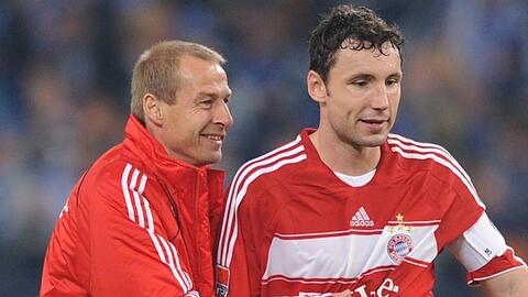 Sicher kein Herz und keine Seele: Kapitän Mark van Bommel (rechts) mit Trainer Jürgen Klinsmann.
