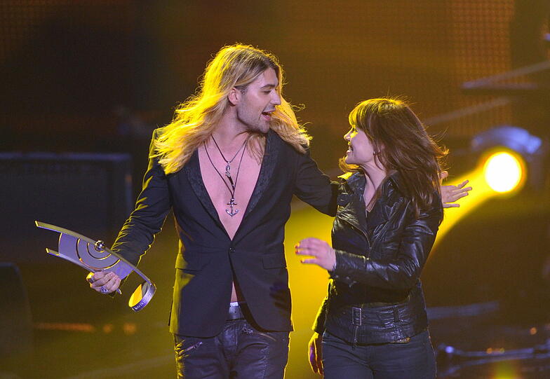 Wundergeiger David Garrett im Latinolover-Strandlook.