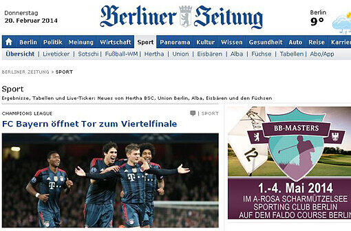 Der FC Bayern München schlägt Arsenal London mit 2:0 im Achtelfinale der Champions League. Wir haben die Pressestimmen zum Spiel gesammelt.