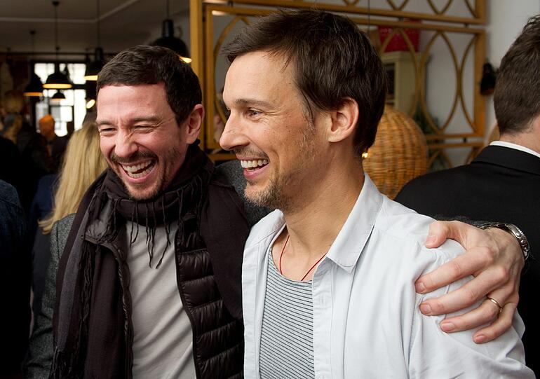 Der Produzent Oliver Berben (l) und der Regisseur und Schauspieler Florian David Fitz