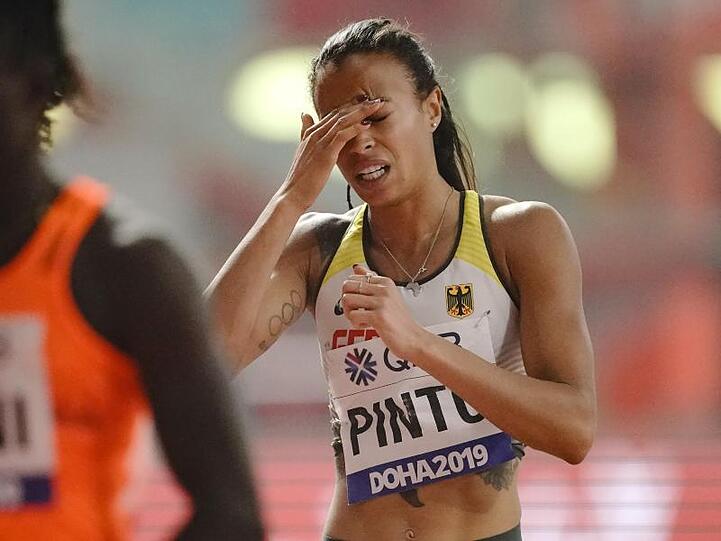 Tatjana Pinto ist nach ihrem Lauf enttäuscht.