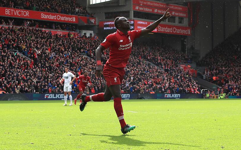 Platz 12 Sadio Mané (FC Liverpool): 34 Tore in 61 Spielen