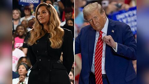 Beyoncé, hier bei ihrem Wahlkampfauftritt für Kamala Harris, muss sich nun den Spott von Donald Trump gefallen lassen.