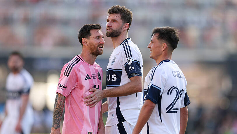 Findet klare Worte f&uuml;r Lionel Messi: Thomas M&uuml;ller, hier bei MLS-Finale.