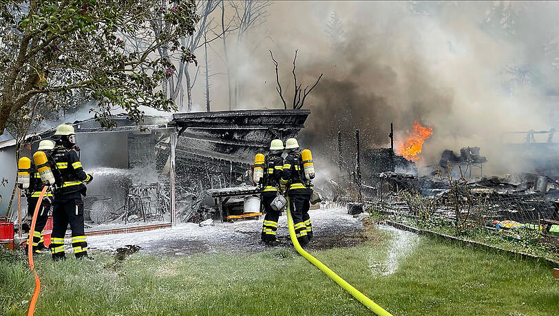 Die Feuerwehr konnte den Brand löschen.
