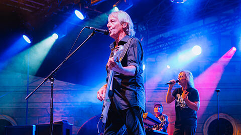 Bassist der Kult-Band "M&uuml;nchener Freiheit", Michael Kunzi im Brunnenhof der Residenz