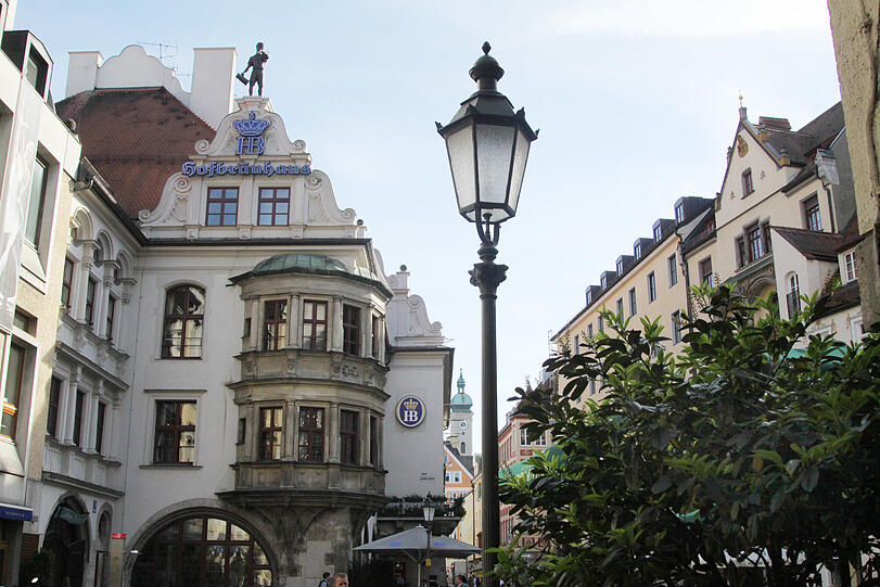 Das Hofbräuhaus am Platzl in München.