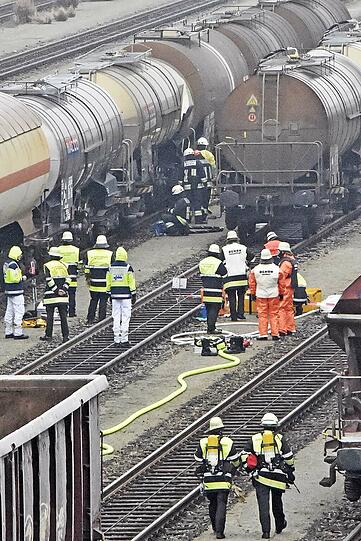 500 Meter war die Schlauchkonstruktion lang, mit der die Chemikalien abgepumpt wurden.