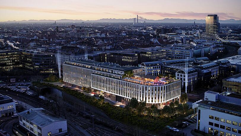 Große, schmale Fenster und eine leicht versetzte Fassade: Das neue Marriott wird nicht zu übersehen sein.
