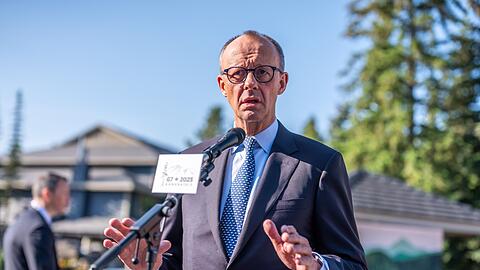 Kanzler Friedrich Merz hofft auf einen Deal für die deutsche Autoindustrie.