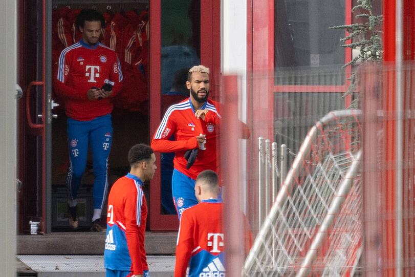 Wollen in der Rückrunde nach dem Triple jagen: Bayern-Stürmer Eric Maxim Choupo-Moting und Leroy Sané.